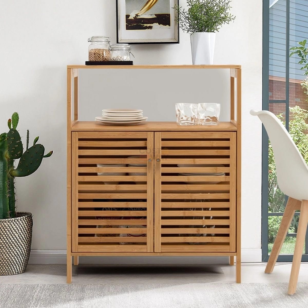 Bambus-Badezimmerschrank