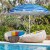 Parasol plażowy regulowany z ochroną UPF 50+ 2,2 x 2,45 m