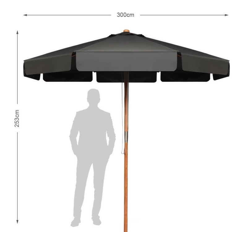 Regulowany parasol ogrodowy plażowy 300 cm