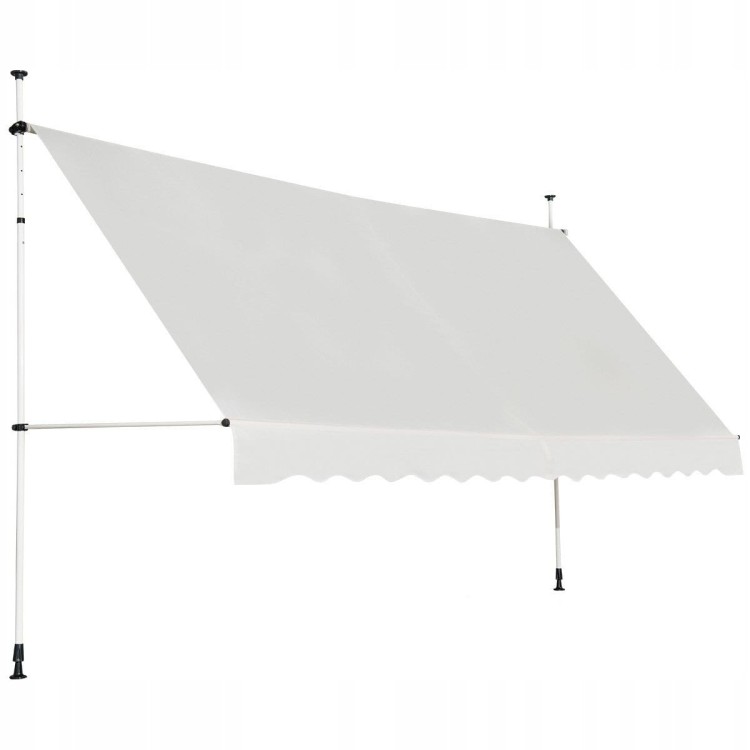 Markiza balkonowa rozporowa teleskopowa 395x120cm