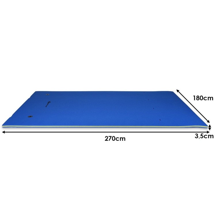 Duża mata pływająca wyspa 270 x 180 cm