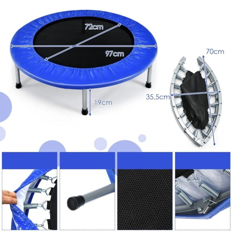 Składana trampolina do zabawy dla dzieci i ćwiczeń fitness
