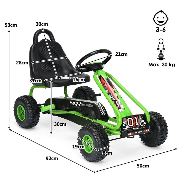 Gokart auto na pedały dla dzieci