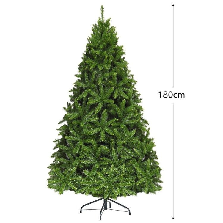 Realistyczna choinka z metalową podstawą 180 cm
