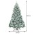 Śnieżna choinka z metalową podstawą i światłami LED 225 cm