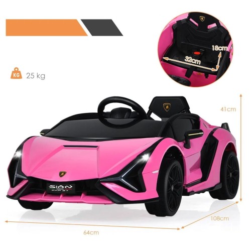 Samochód elektryczny Lamborghini Sián dla dzieci z światłami LED