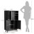 Drewniany kredens z 4 poziomami 80 x 24 x 119,5 cm