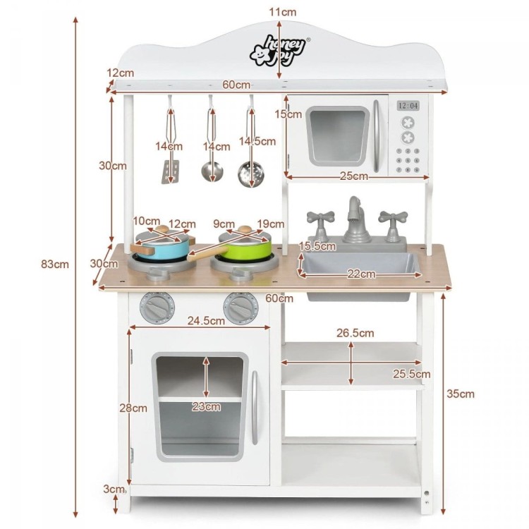 Zabawka edukacyjna mini kuchnia 60 x 30 x 83 cm