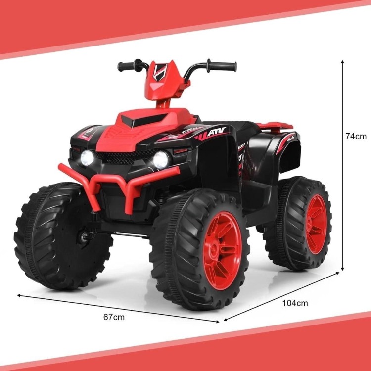 Elektryczny quad ATV dla dzieci z akumulatorem i światłami LED
