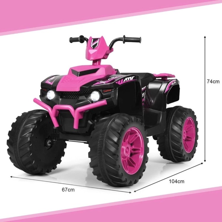 Elektryczny quad ATV dla dzieci z akumulatorem i światłami LED
