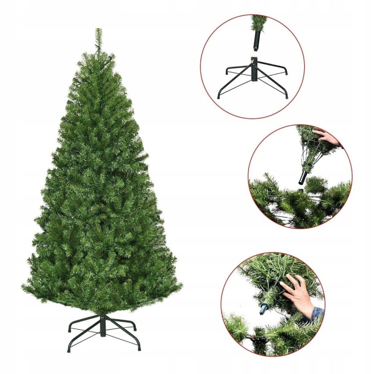 Sztuczna choinka led sosna ze stojakiem 150cm
