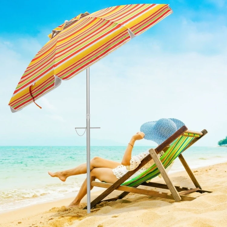 Parasol plażowy z regulacją nachylenia i torbą