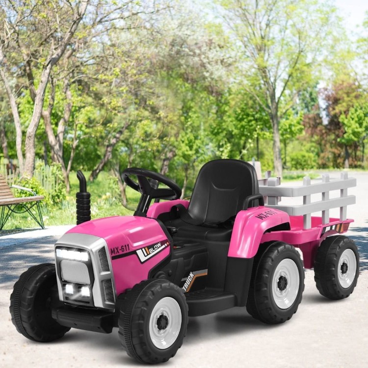 Traktor elektryczny z przyczepką dla dzieci