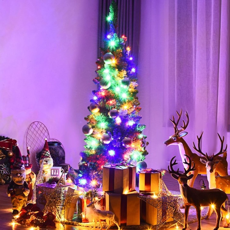 Mała choinka 135 cm z lampkami LED i stojakiem