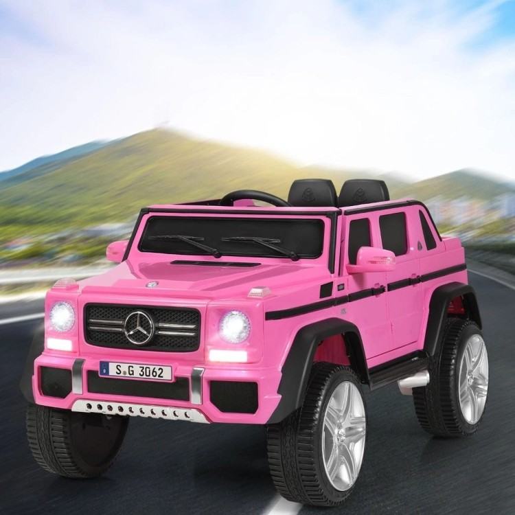 Samochód dla dzieci Mercedes Benz Maybach G650-S  z oświetleniem LED Różowy