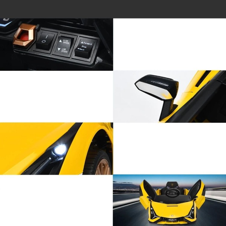 Samochód elektryczny Lamborghini Sián dla dzieci z światłami LED