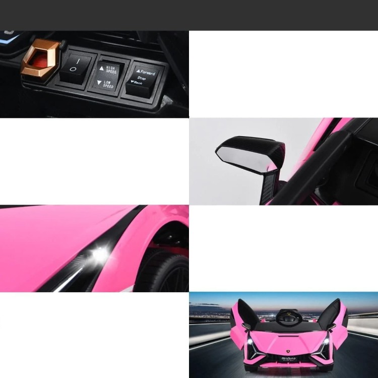 Samochód elektryczny Lamborghini Sián dla dzieci z światłami LED