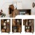 Drewniany kredens z 4 poziomami 80 x 24 x 119,5 cm