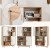 Drewniany kredens z 4 poziomami 80 x 24 x 119,5 cm