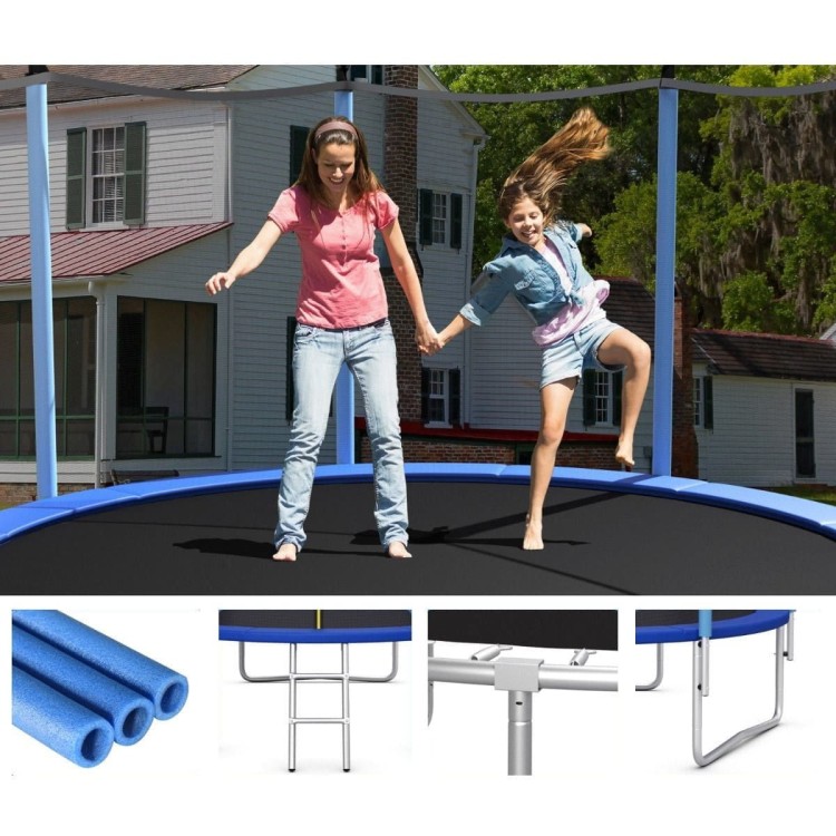 Trampolina ogrodowa 244 cm z siatką wewnętrzną