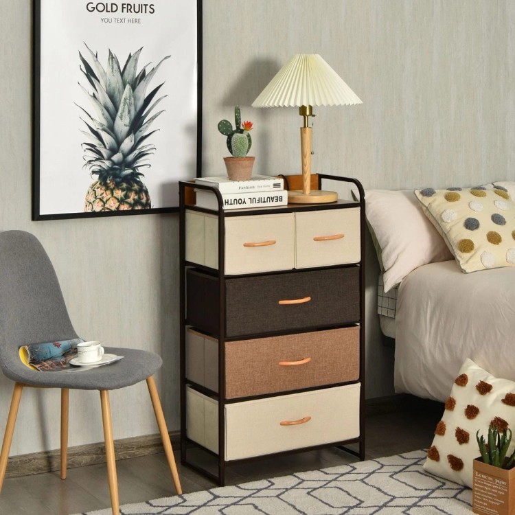 Komoda organizer ze składanymi 5 szufladami 58 x 29 x 99,5 cm