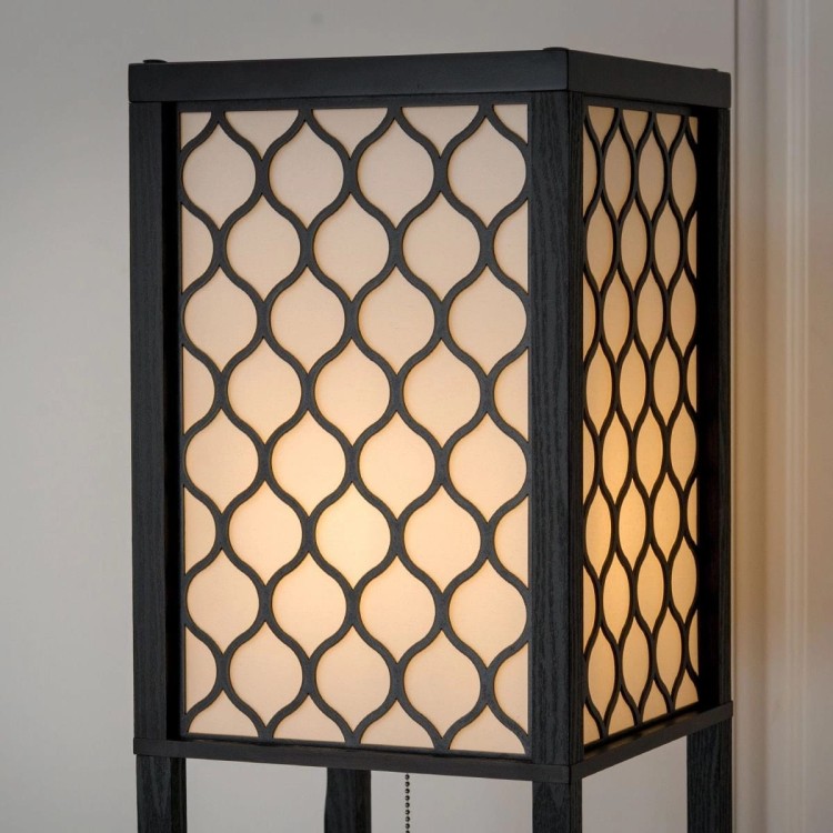 Nowoczesna lampa z regałem 160 cm