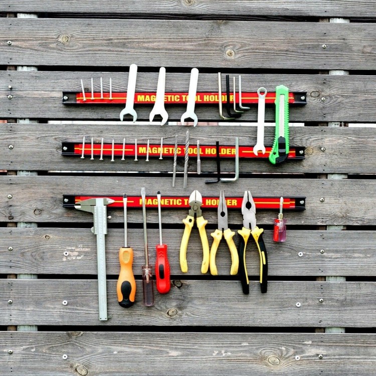 Listwa magnetyczna na narzędzia 46cm 3 szt.