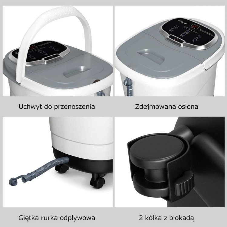Hydromasażer shiatsu z podczerwienią do stóp 500W