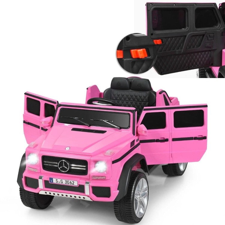 Samochód dla dzieci Mercedes Benz Maybach G650-S  z oświetleniem LED Różowy