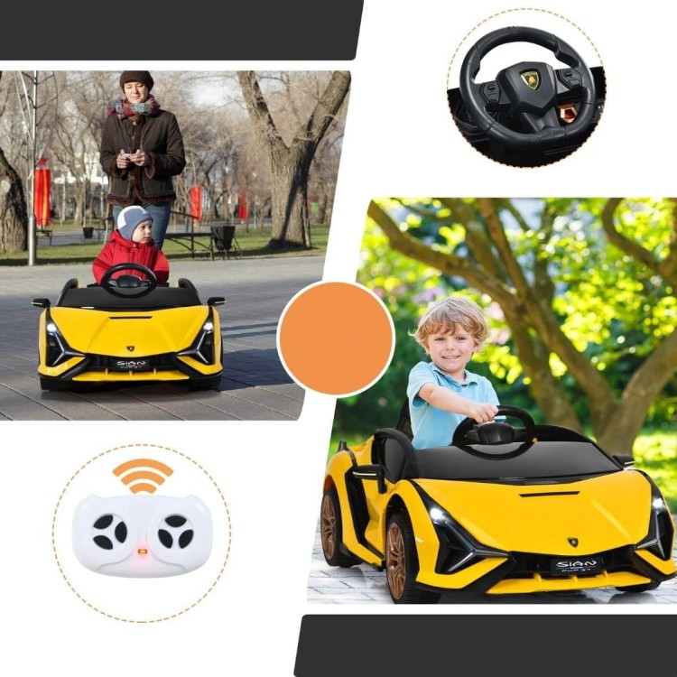 Samochód elektryczny Lamborghini Sián dla dzieci z światłami LED