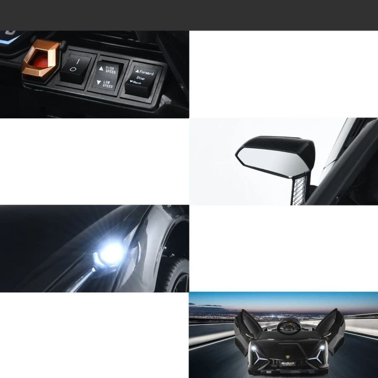Samochód elektryczny Lamborghini Sián dla dzieci z światłami LED
