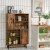 Drewniany kredens z 4 poziomami 80 x 24 x 119,5 cm