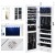 Organizer na biżuterię z 6 lampkami LED i 2 szufladami 36 x 10 x 108 cm