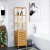 Bambusowy organizer z chowanym koszem na pranie 40 x 33 x 160 cm