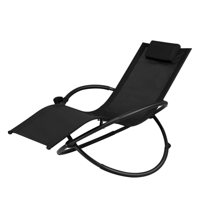 Składane krzesło bujane orbitalne 74 x144 x 84,5 cm