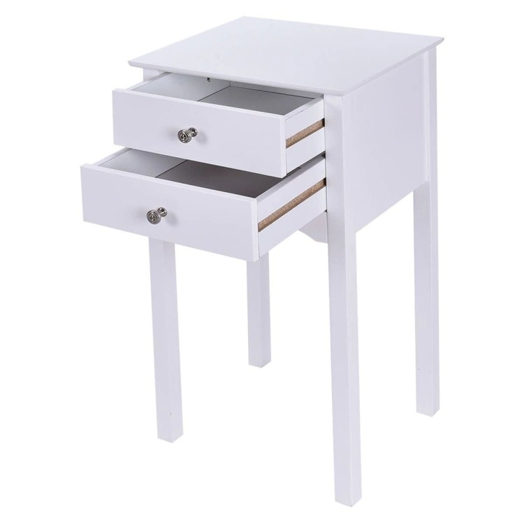 Stolik nocny z 2 szufladami 40 x 32,5 x 75 cm