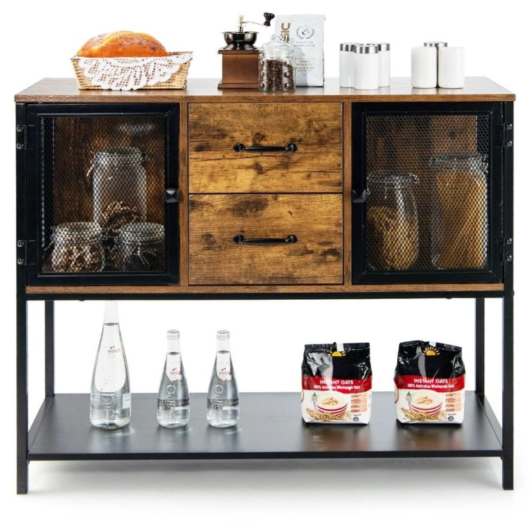 Szafka w stylu industrialnym 100 x 35 x 85 cm