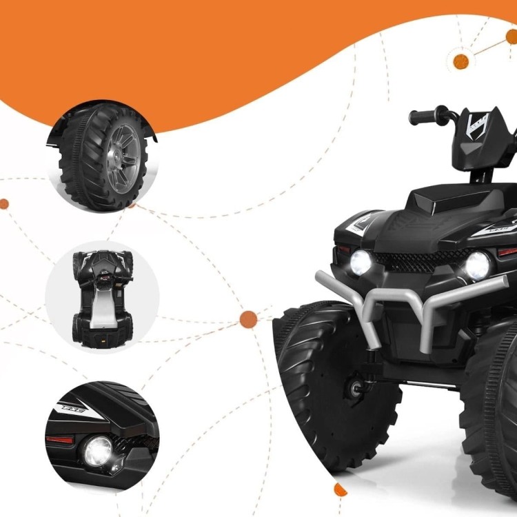 Elektryczny quad ATV dla dzieci z akumulatorem i światłami LED