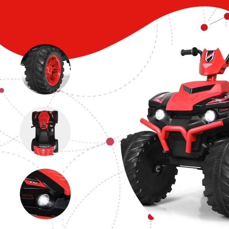 Elektryczny quad ATV dla dzieci z akumulatorem i światłami LED