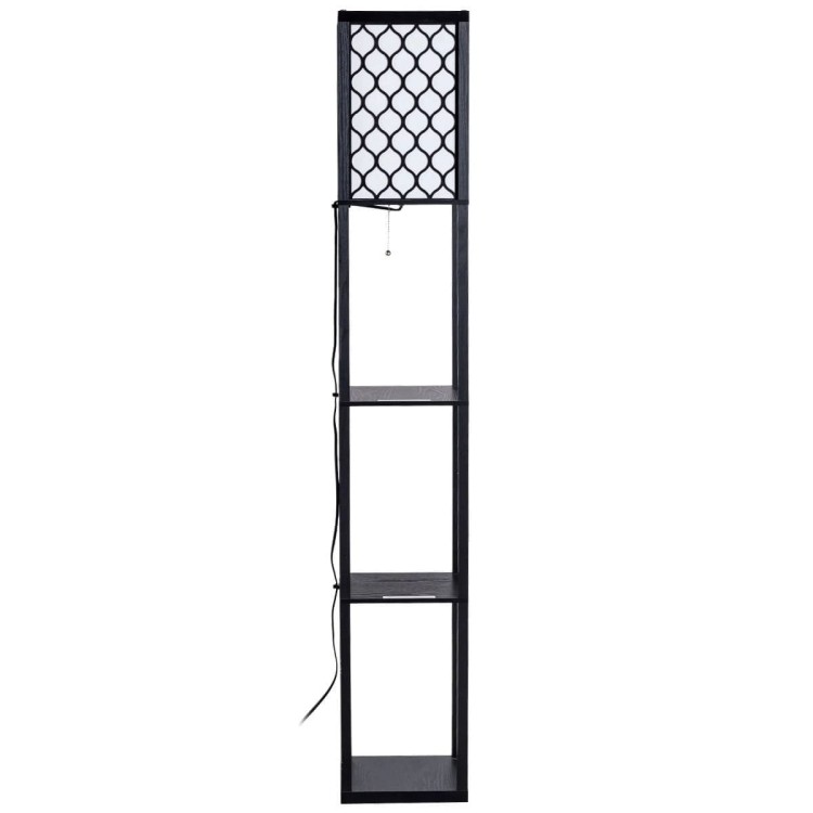 Nowoczesna lampa z regałem 160 cm