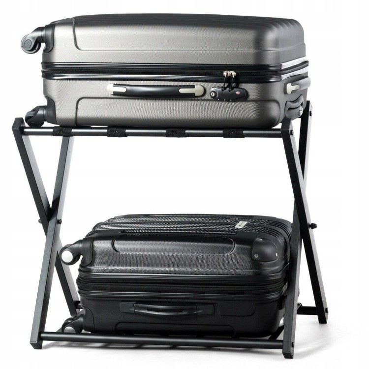 Składany stojak hotelowy na bagaż i walizki