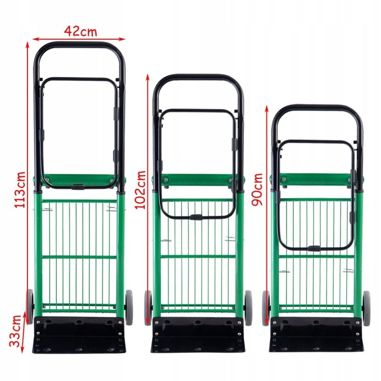 Wózek transportowy platforma na kółkach 2w1