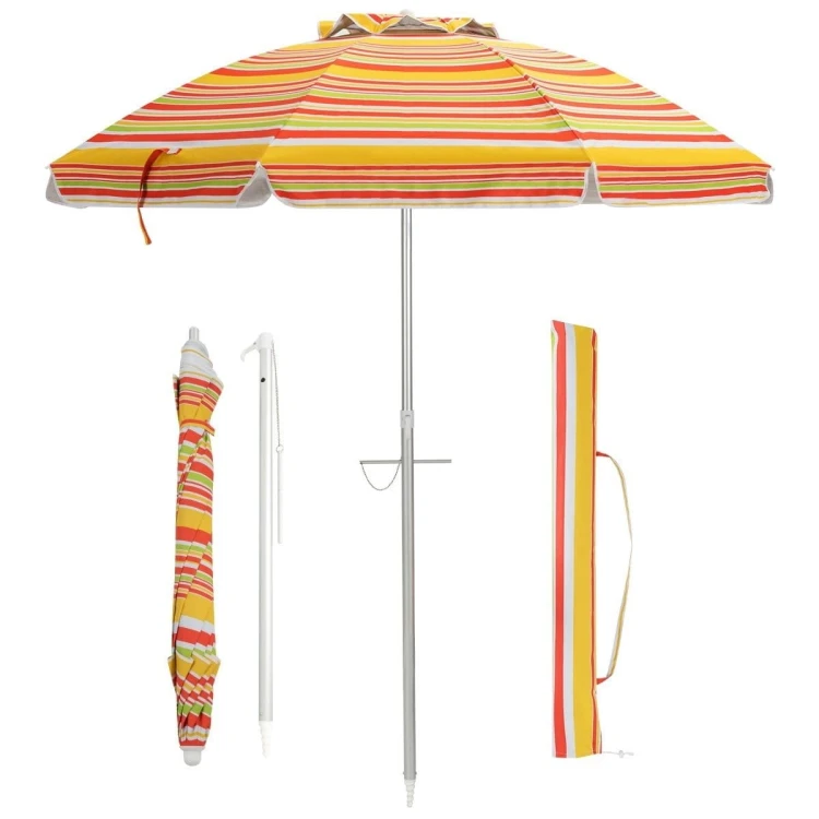 Parasol plażowy z regulacją nachylenia i torbą
