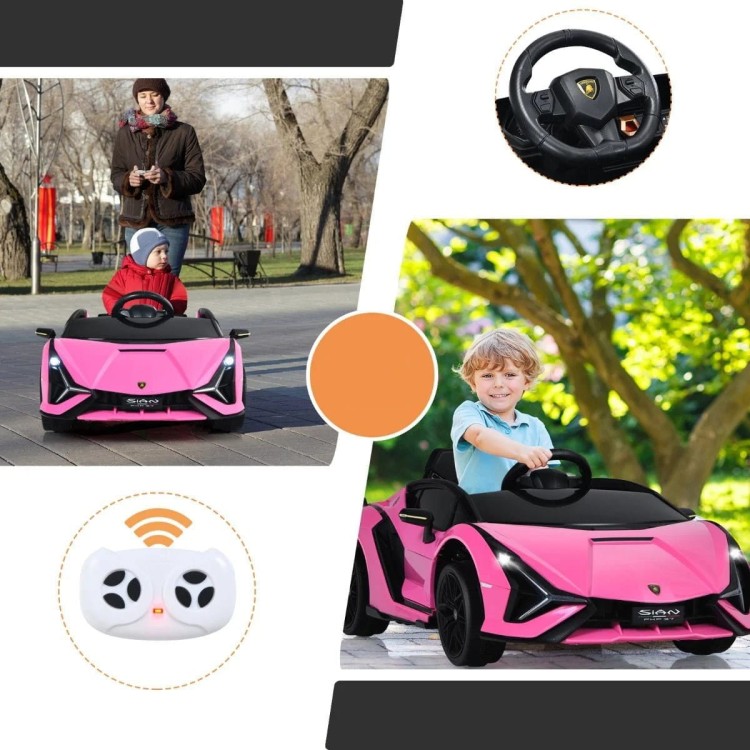 Samochód elektryczny Lamborghini Sián dla dzieci z światłami LED