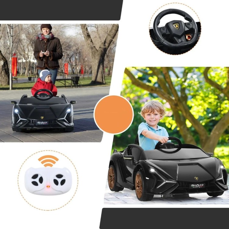 Samochód elektryczny Lamborghini Sián dla dzieci z światłami LED