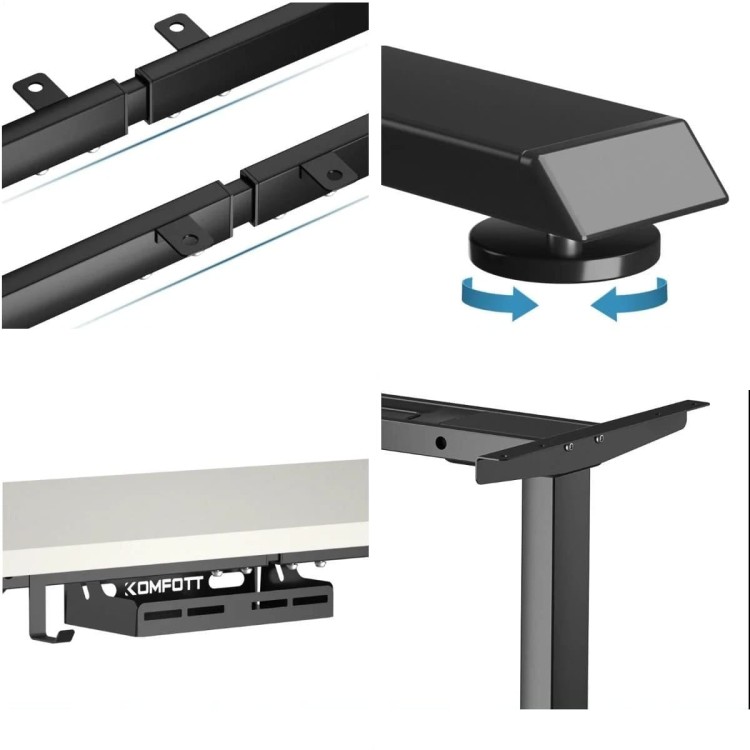 Elektryczny stelaż podstawa do biurka 109-151 x 58 x 70-120cm