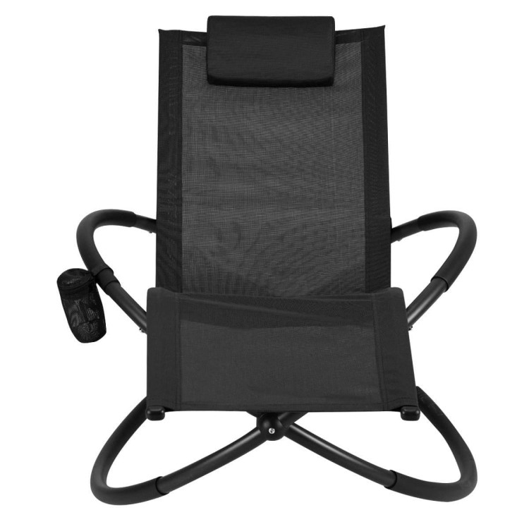 Składane krzesło bujane orbitalne 74 x144 x 84,5 cm