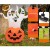 Dekoracja Halloween duchy z dynią 140 x 90 x 182 cm