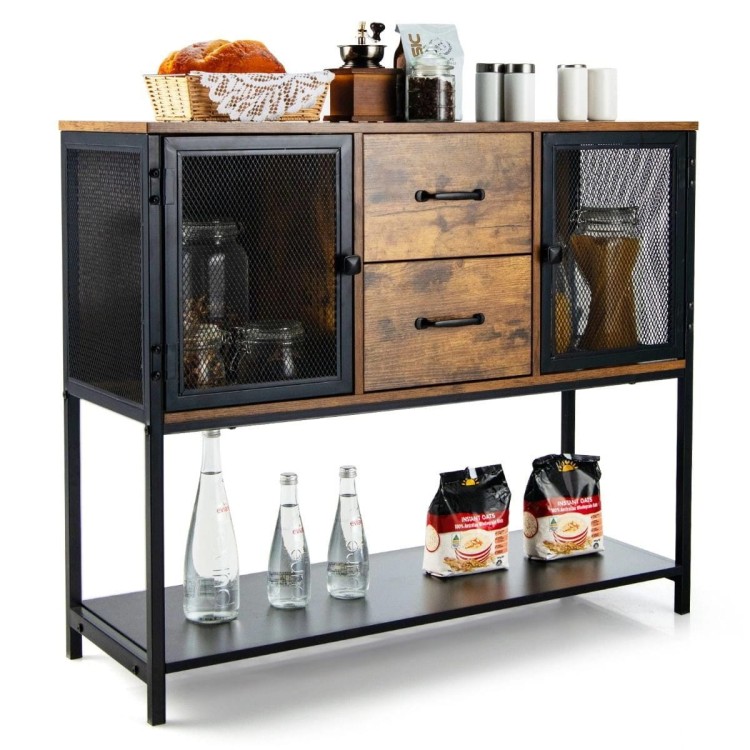 Szafka w stylu industrialnym 100 x 35 x 85 cm