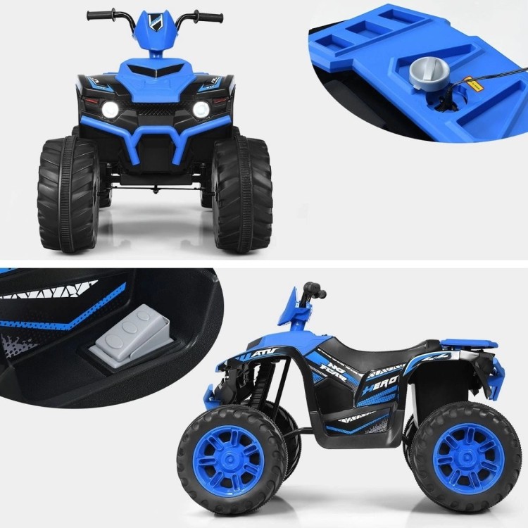 Elektryczny quad ATV dla dzieci z akumulatorem i światłami LED